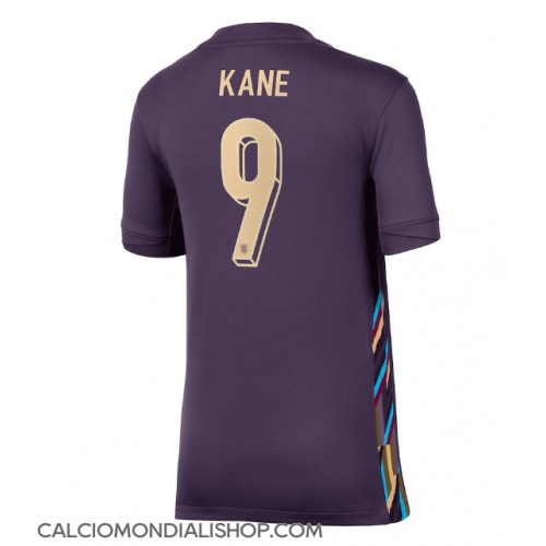 Maglie da calcio Inghilterra Harry Kane #9 Seconda Maglia Femminile Europei 2024 Manica Corta